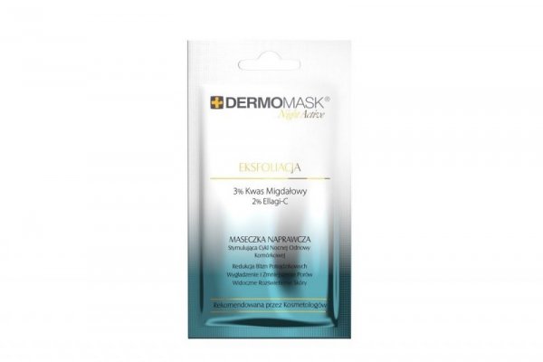 L`BIOTICA Dermomask Night Active Maseczka naprawcza na twarz - Eksfoliacja 12ml