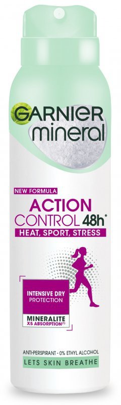 GARNIER Mineral Dezodorant spray Action Control 48h - Heat,Sport,Stress  150 ml