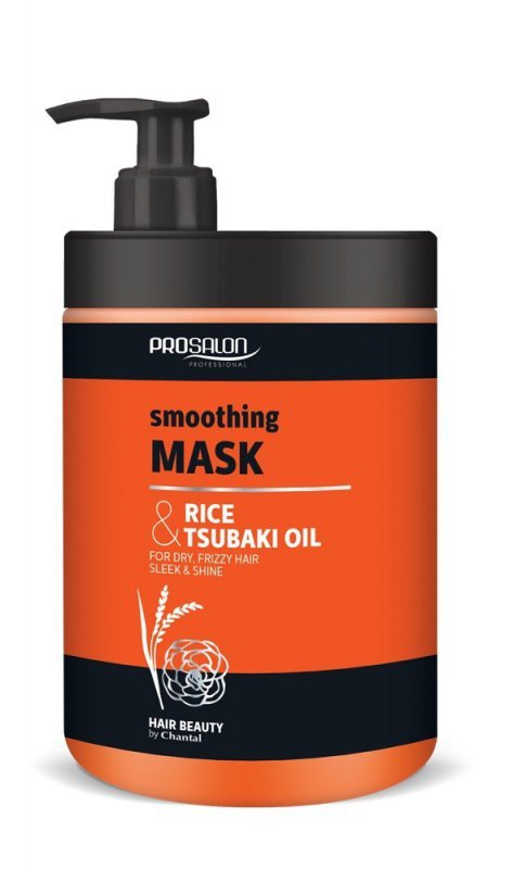 CHANTAL ProSalon Rice & Tsubaki Oil Maska wygładzająca do włosów suchych,puszących się i pozbawionych  blasku 1000g