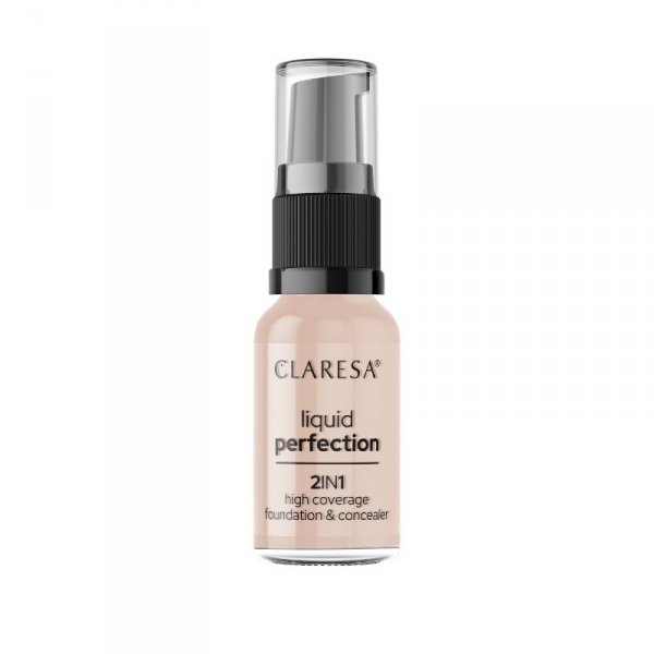 CLARESA Korektor i Podkład kryjący w płynie 2in1 Liquid Perfection nr 103 Cool Medium  18g