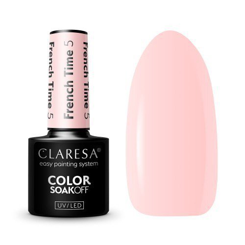 CLARESA Lakier hybrydowy do paznokci FRENCH TIME - 5  5g