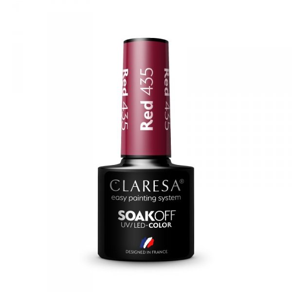 CLARESA Lakier hybrydowy Red nr 435 5g