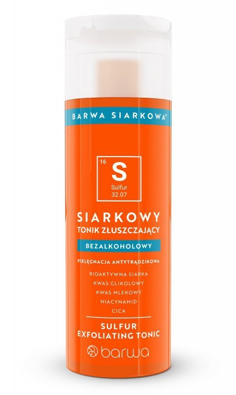 BARWA Siarkowa Siarkowy Tonik złuszczający - bezalkoholowy 200ml