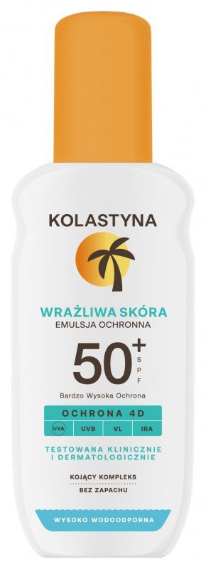 KOLASTYNA Emulsja do opalania w sprayu - do skóry wrażliwej SPF50+  150ml