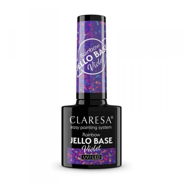 CLARESA Rainbow Jello Base Baza hybrydowa - Violet 5 g