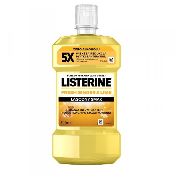 LISTERINE Płyn do płukania jamy ustnej Ginger & Lime 500 ml