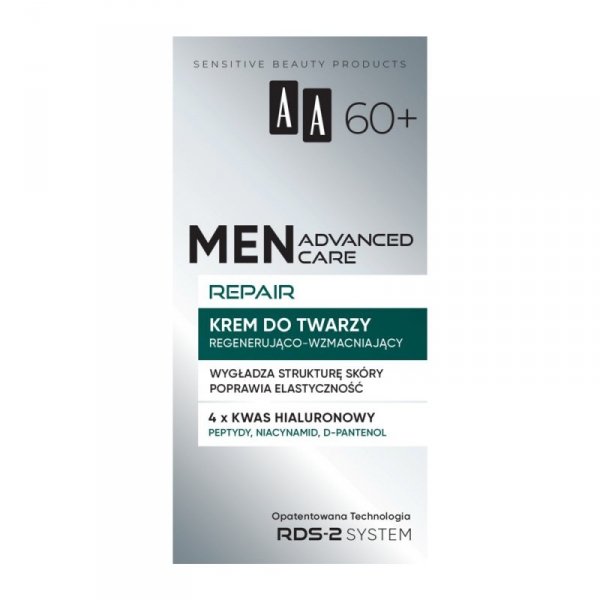 AA Men Advanced Care Repair Krem do twarzy regenerująco - wzmacniający dla mężczyzn 60+ 50 ml
