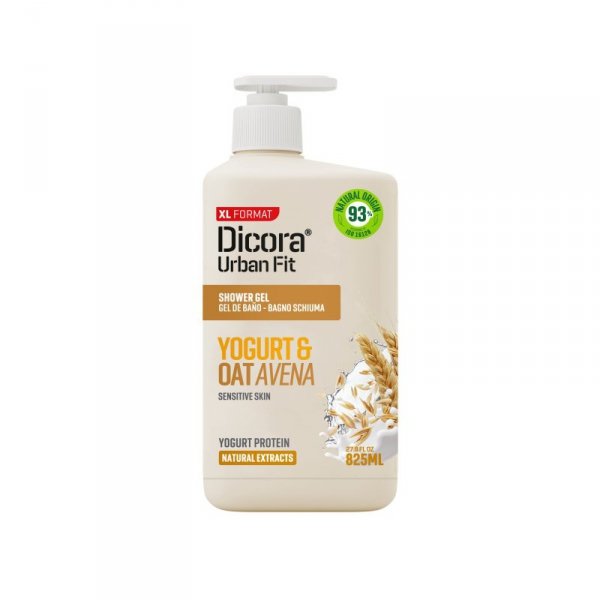 DICORA Żel pod prysznic Jogurt i Płatki Owsiane  825 ml
