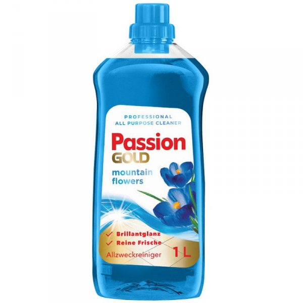 PASSION GOLD Płyn do podłóg 1L Górskie kwiaty-nieb