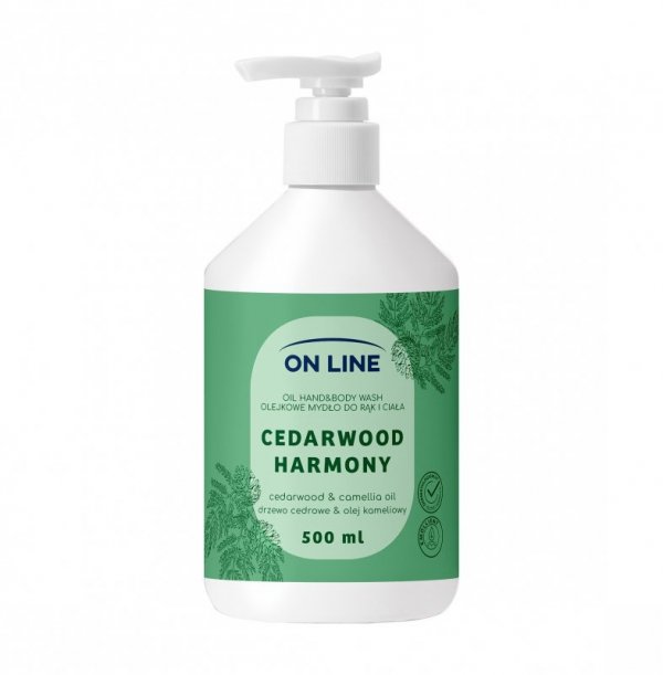 ON LINE Olejkowe mydło do rąk i ciała Drzewo cydrowe& Olej kameliowy 500 ml