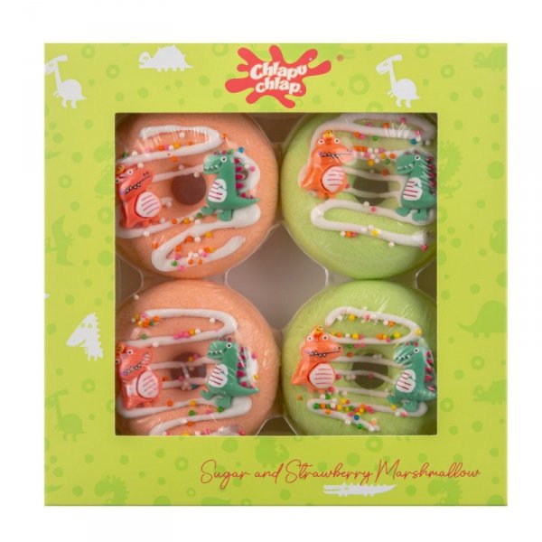 CHLAPU CHLAP Donut d/kąp.-pianka trusk.(róż)4szt