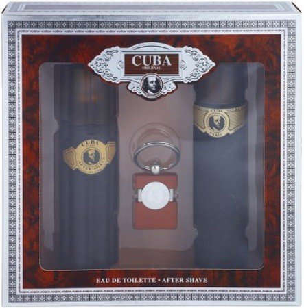 Cuba Original Zestaw dla mężczyzn Woda toaletowa Cuba Gold + Woda po goleniu + Brelok 2 x 100 ml