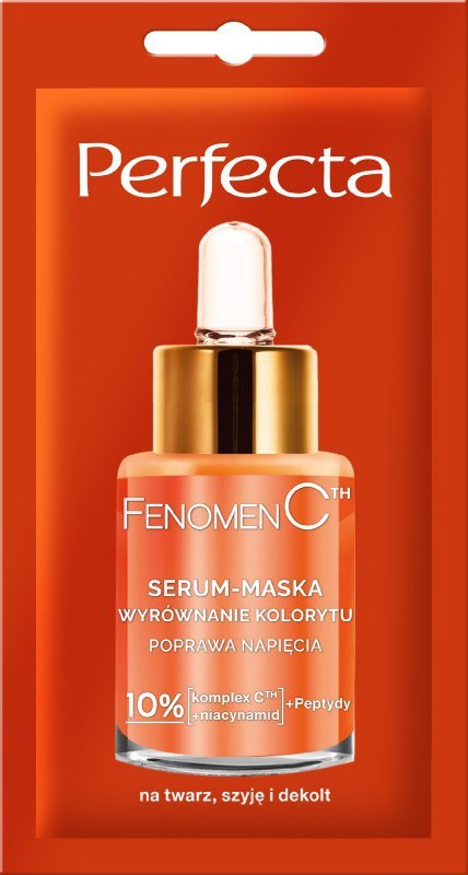 PERFECTA Beauty Fenomen C Serum - maska wyrównanie kolorytu na twarz szyję i dekolt