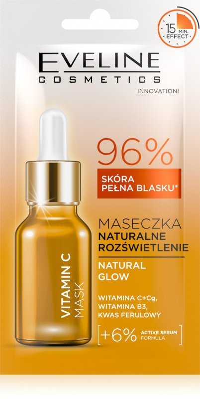 EVELINE Maska 8ml NATURALNE ROZŚW. Vitamin C