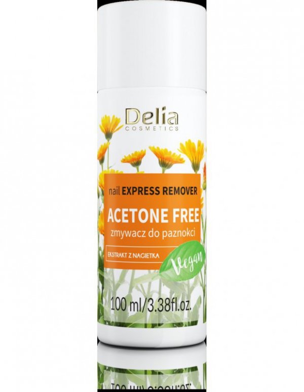 Delia Cosmetics Zmywacz do paznokci sztucznych i naturalnych bezacetonowy  100 ml