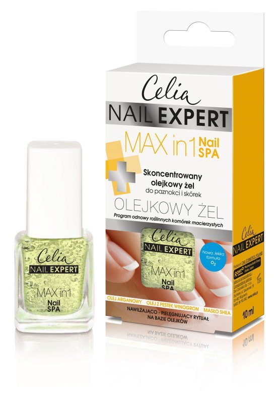 Celia Nail Expert Skoncentrowany olejkowy żel do paznokci i skórek Max in 1 Nail SPA  10ml