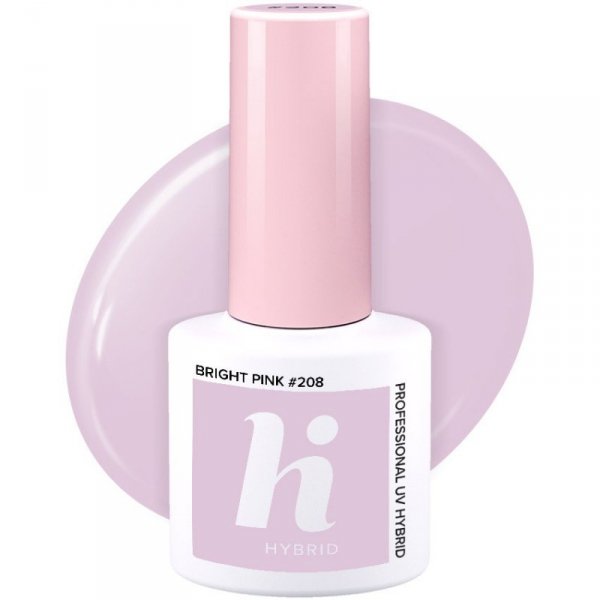 HI HYBRID Lakier hybrydowy Unicorn #208 Bright Pink  5ml