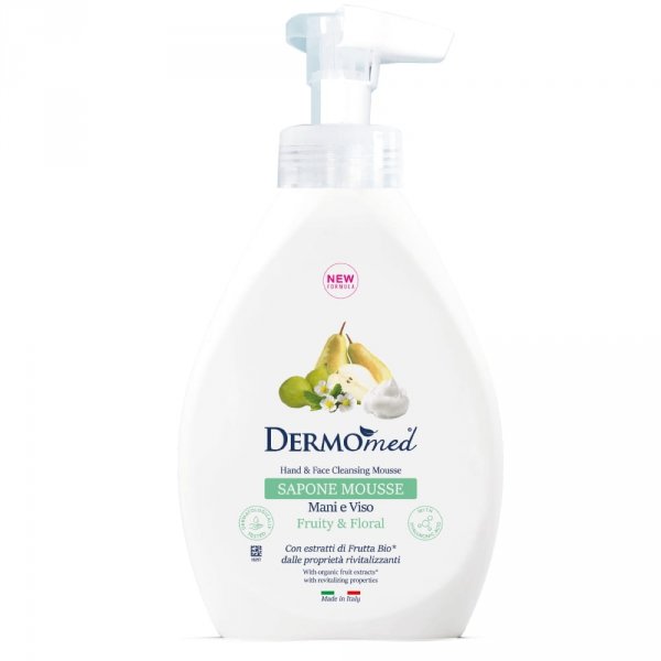 Mydło do rąk i twarzy w piance KWIATY & OWOCE, Dermomed, 500 ml
