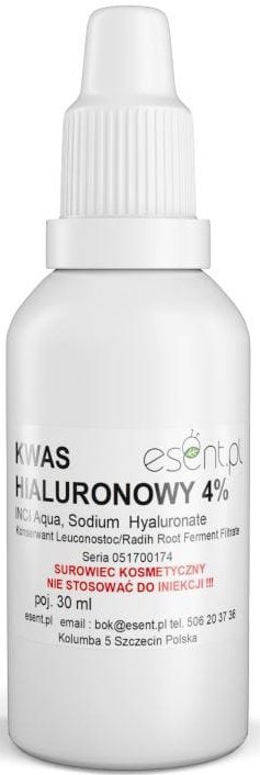 Kwas Hialuronowy Roztwór 4%, Esent, 30ml