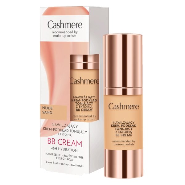 CASHMERE BB Nawilżający krem - podkład tonujący z ektoiną Nude Sand 30 ml