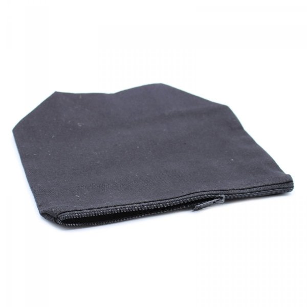 Black Cotton Cosmetic Bag
