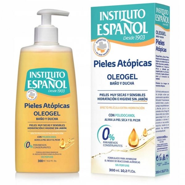 Żel do kąpieli i pod prysznic dla skóry atopowej, INSTITUTO ESPANOL ATOPIC, 300 ml