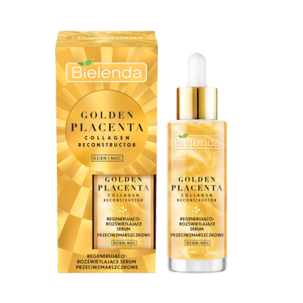Bielenda Golden Placenta Regenerująco Rozświetlające Serum przeciwzmarszczkowe na dzień i noc 30g