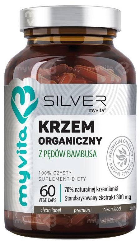 Organic Silica from Bamboo Shoots SILVER PURE, Myvita