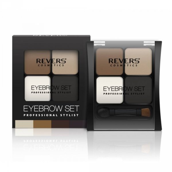REVERS Cienie do brwi Eyebrow Set Profesional Stylist nr 03  4.5g