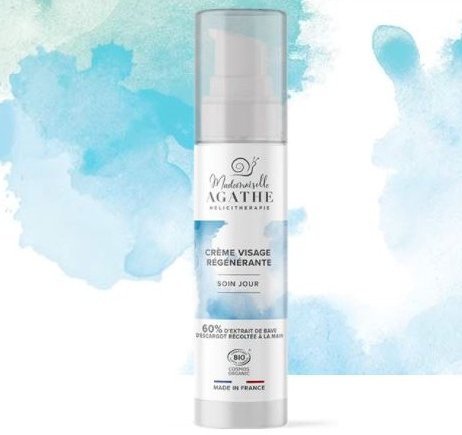 Snail Slime Rejuvenating Face Cream for the Day, Mlle Agathe