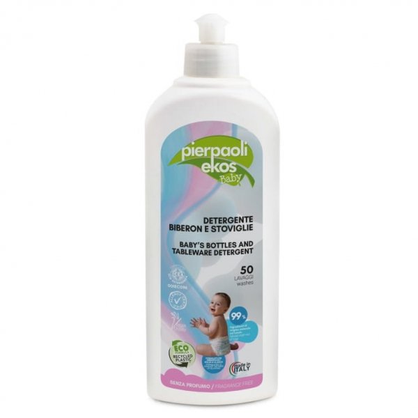 Płyn do mycia butelek i smoczków, bezzapachowy, Pierpaoli Ekos Baby, 500ml
