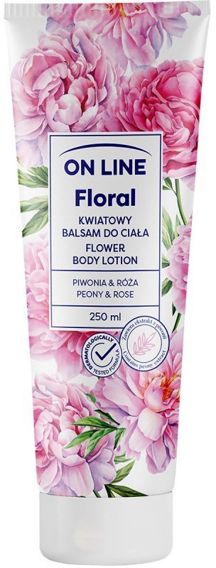 ON LINE Floral Kwiatowy Balsam do ciała - Piwonia &amp; Róża 250ml