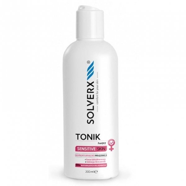SOLVERX Sensitive Skin Tonik do twarzy do cery wrażliwej  200ml