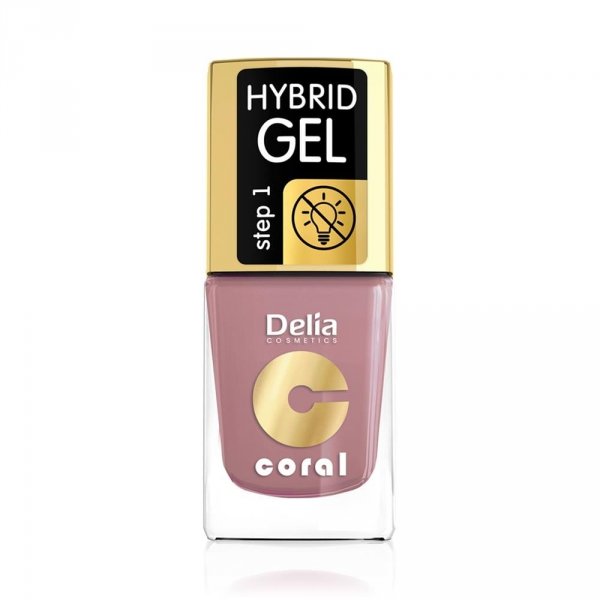 Delia Cosmetics Coral Hybrid Gel Emalia do paznokci nr 44 tea rose 11ml