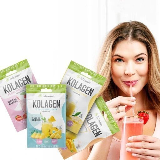 Kolagen o Smaku Truskawkowym, Intenson, 10,8g