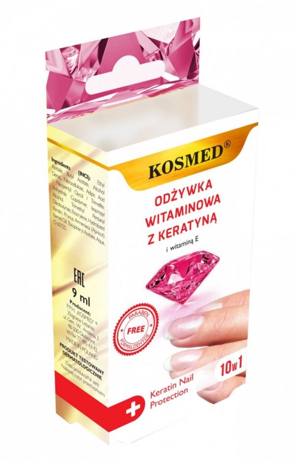 Vitamin Nail Conditioner with Keratin 10in1, Kosmed