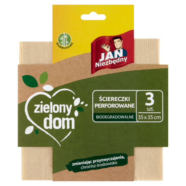 Ściereczki Perforowane Biodegradowalne, Jan Niezbędny, 3szt