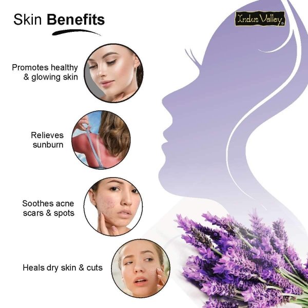 Natural Lavender Essential Oil, Indus Valley, 15ml