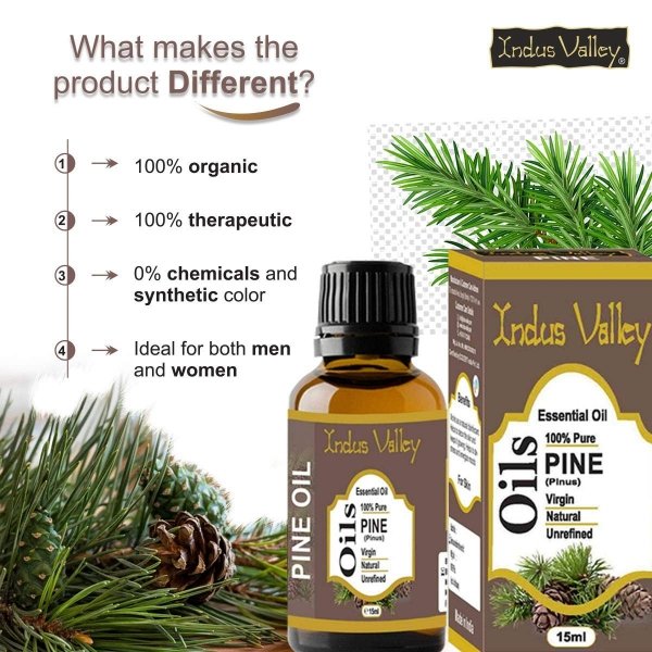 Natural Pine Essential Oil, Indus Valley, 15ml