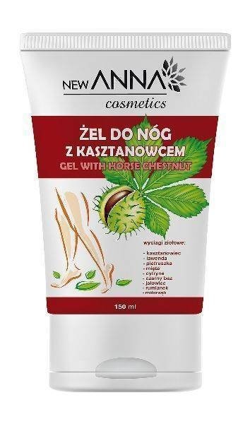 Żel do Nóg z Kasztanowcem, New Anna Cosmetics, 150ml