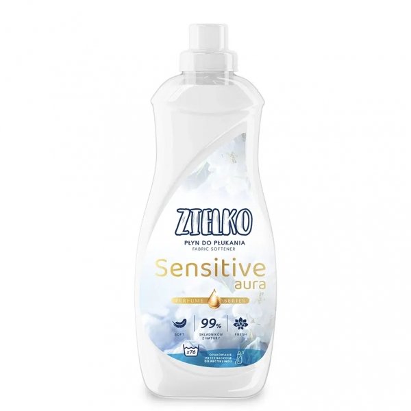 ZIELKO Płyn do płukania biały SENSITIVE AURA, 1.52 l
