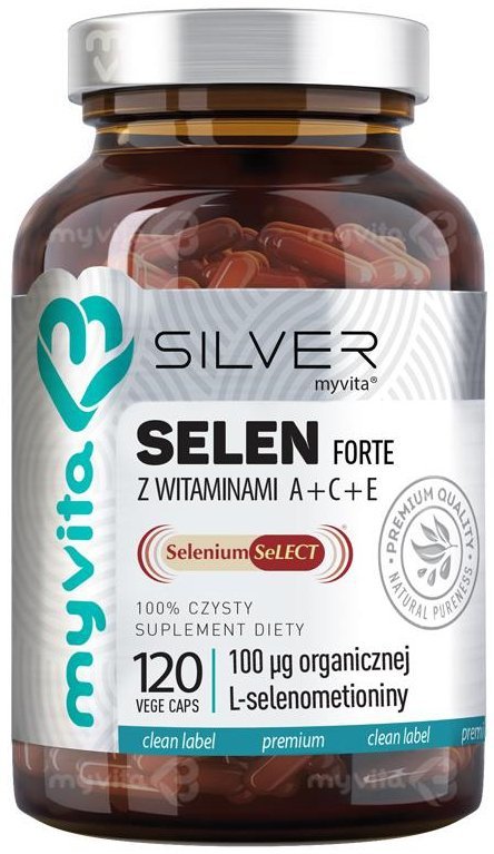 Selen Forte z Witaminami A,C,E Kapsułki MyVita SILVER PURE