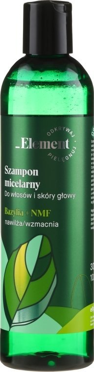 Micellar Shampoo for Hair and Scalp, Basil + NMF