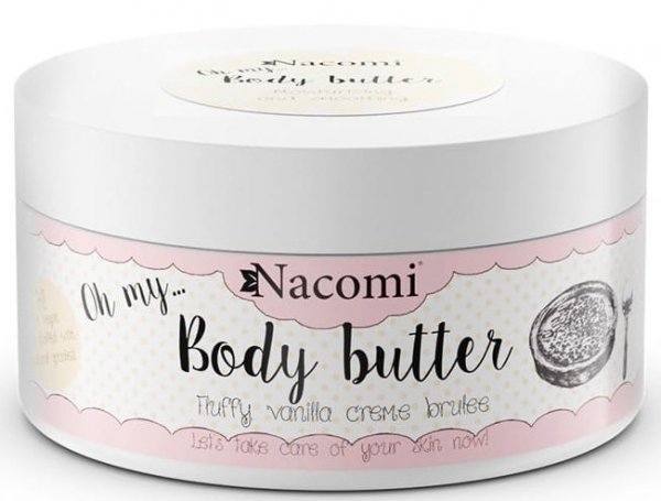 Masło do Ciała Waniliowe Crème Brulee, Nacomi, 100ml