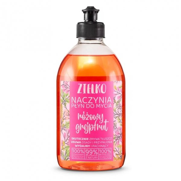 Płyn do mycia naczyń RÓŻOWY GREJPFRUT,  Zielko, 500ml