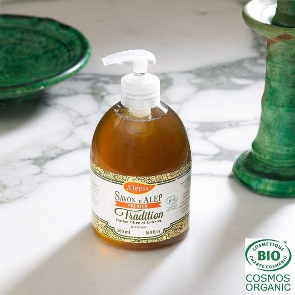 PREMIUM Liquid Soap Tradition 1% Laurel Oil, Alepia, 500ml