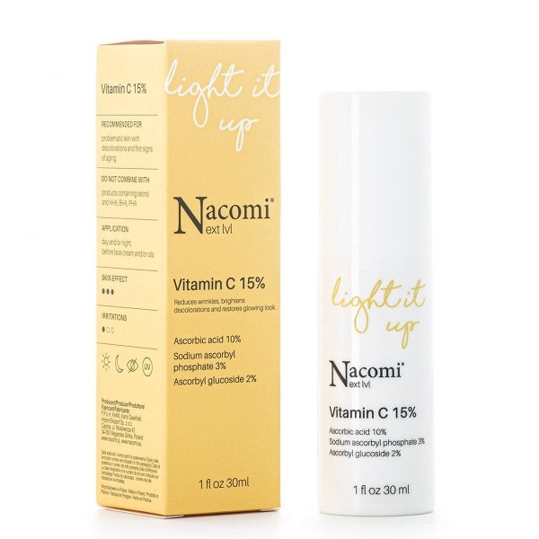 Skoncentrowane Serum z Witaminą C dla Skóry Zmęczonej, Nacomi Next Level