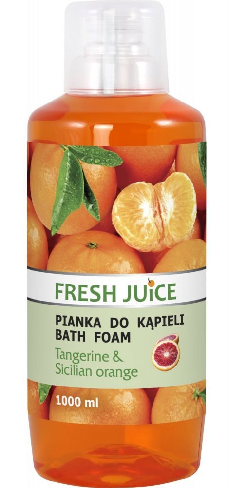 Pianka do Kąpieli Mandarynka &amp; Sycylijska Pomarańcza, Fresh Juice, 1000ml