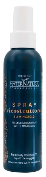 Spray rekonstruujący z trzema aminokwasami, SOS dla zniszczonych włosów, MaterNatura