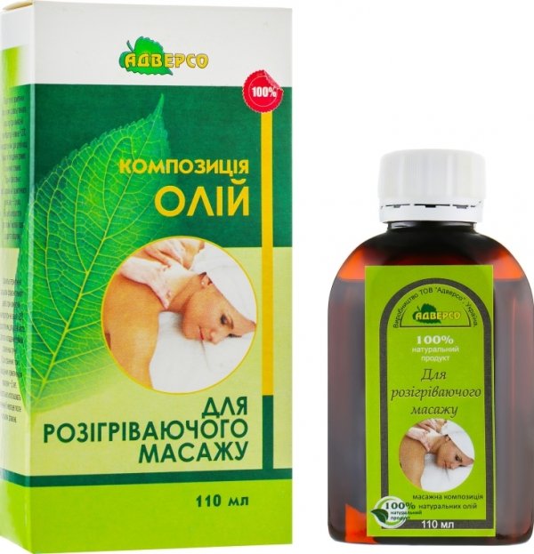 Olej do Masażu Rozgrzewającego, 100% Naturalny